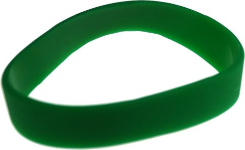 绿色硅胶腕带